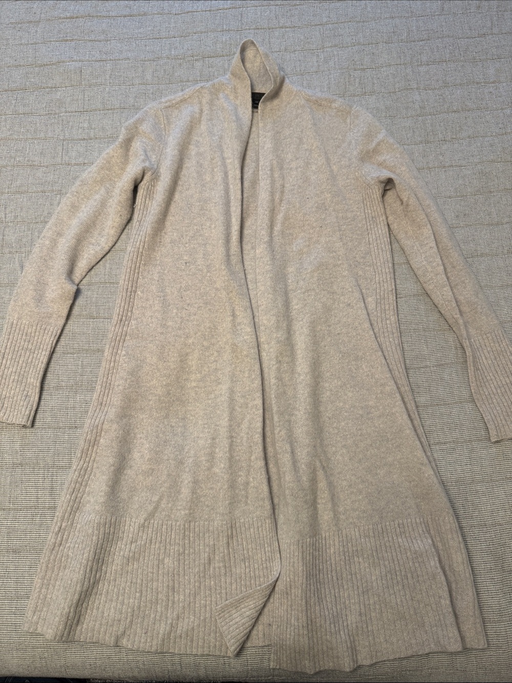 Grey Saks Fifth Avenue Cashmere Cardigan